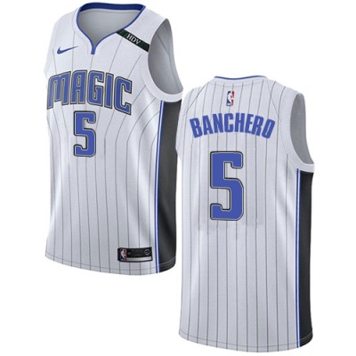 Nike Orlando Magic #5 Paolo Banchero White Youth NBA Swingman Association Edition Jersey